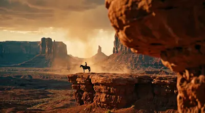 The lone cowboy waits: a 10 second 720p FLUX 3 Max clip with sound