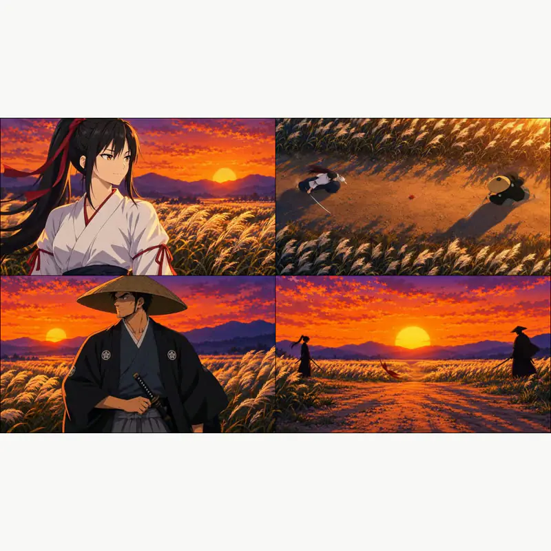 A packed 2 by 2 sheet made from four frames with 1 px padding
