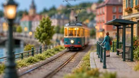 The Miniature World look: a tiny model town