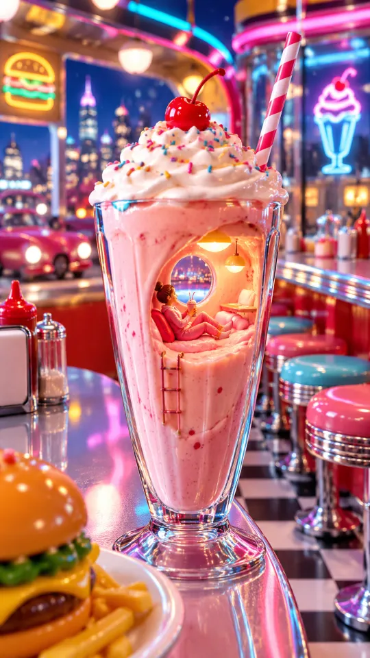 Neon Diner After Dark: a picture of the style