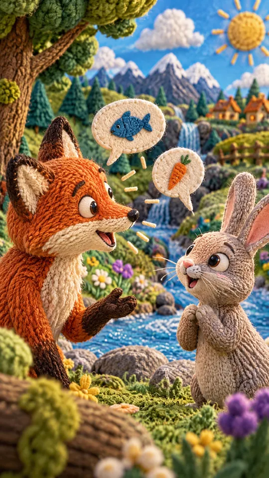 Yarn Worlds: a picture of the style