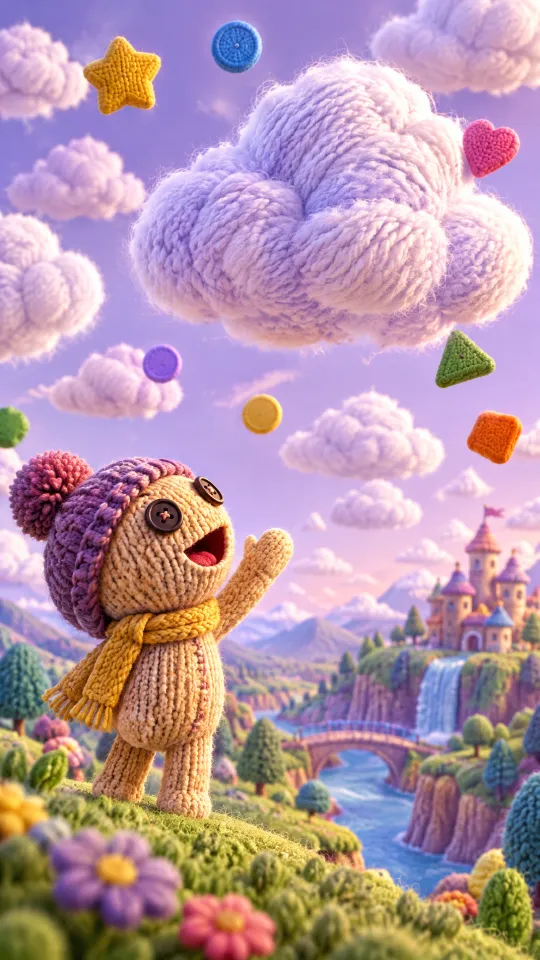 Woolly Puppet Skies: a picture of the style