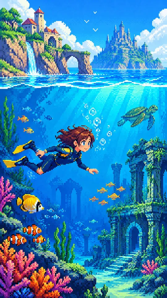 Pixel Quest: a picture of the style