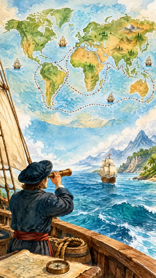 Watercolor Voyage Maps: a picture of the style
